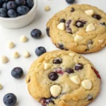 Bakery-Style Blueberry White Chocolate Chip Cookies