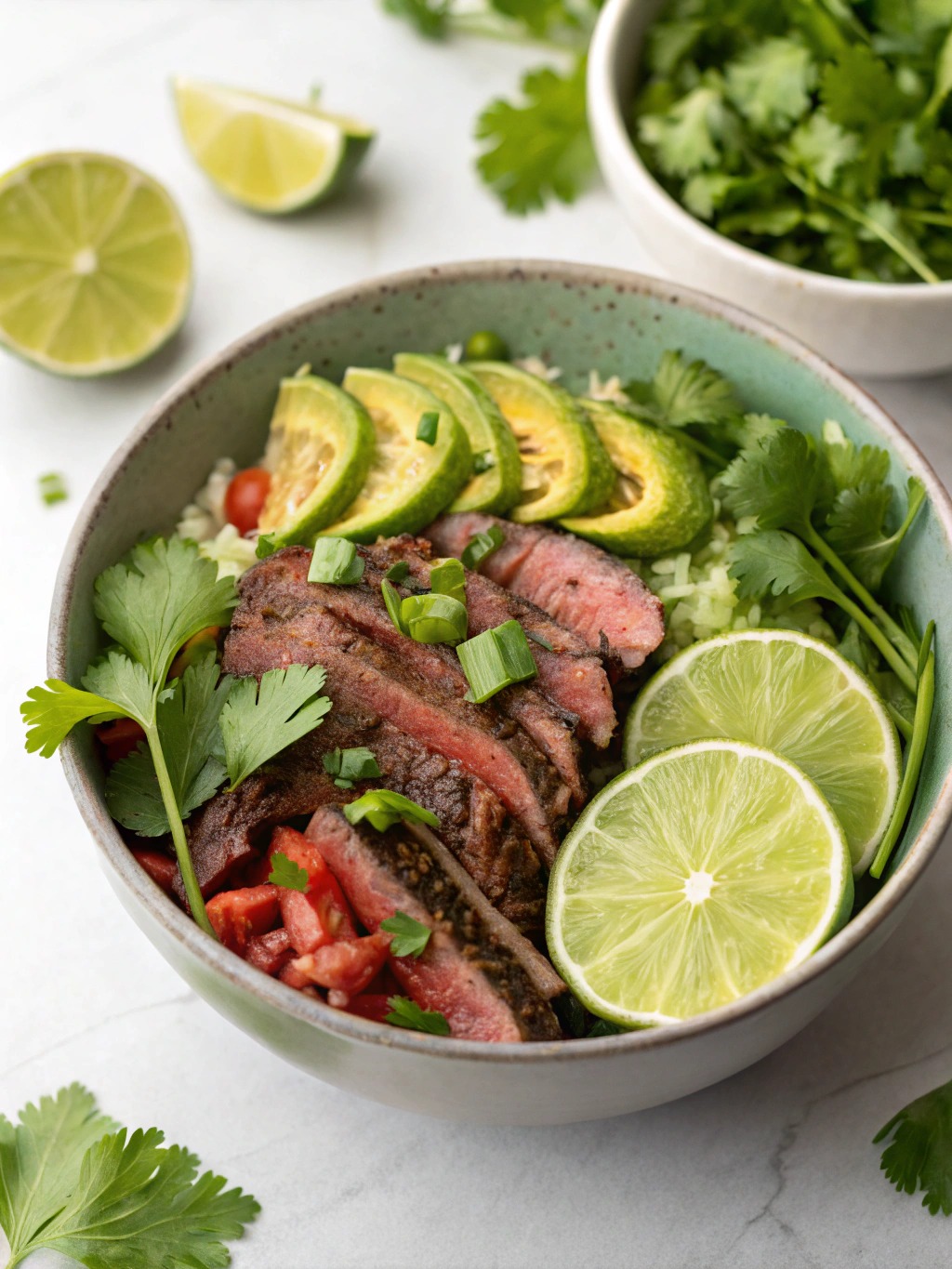 Cilantro Lime Steak Bowls