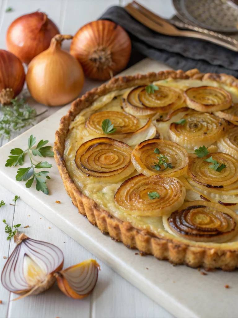 Caramelized Onion Tart (Christmas Recipe & Thanksgiving Recipe)