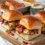 Chicken Bacon Ranch Sliders: Easy Maple-Glazed Hawaiian Rolls