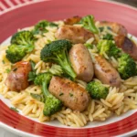 Chicken Sausage and Broccoli Orzo