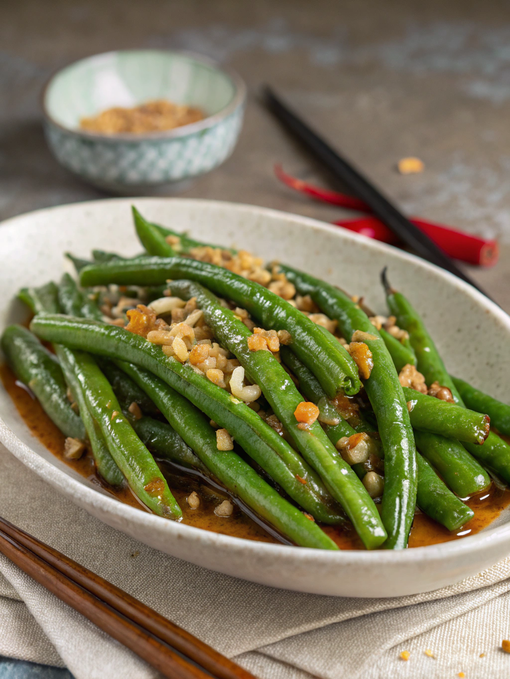Chinese Green Beans with Garlic Sauce