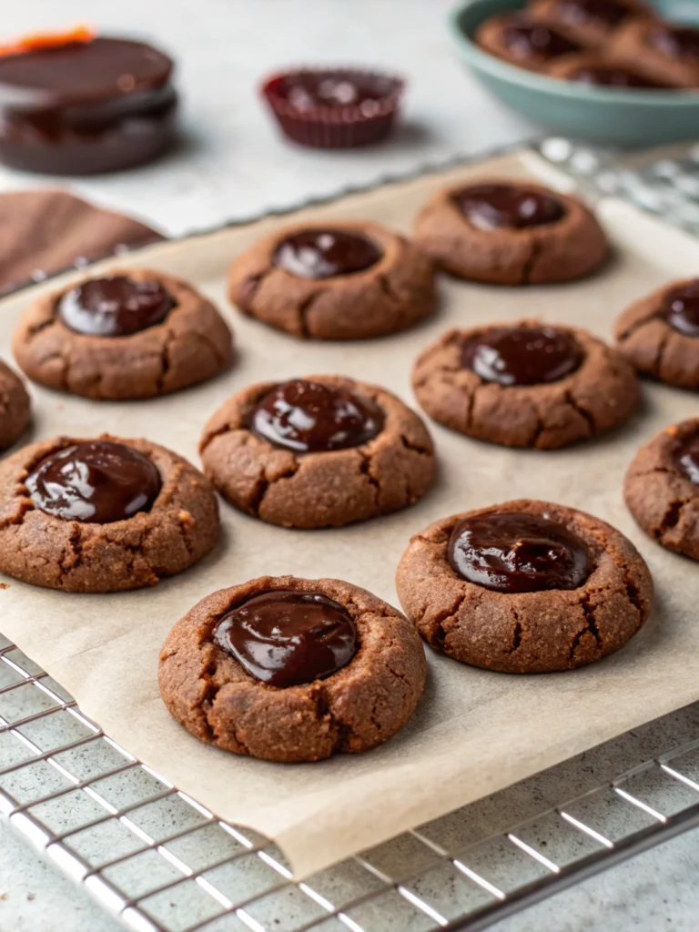 Chocolate Thumbprint Cookies