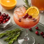 Cranberry Orange Whiskey Sour