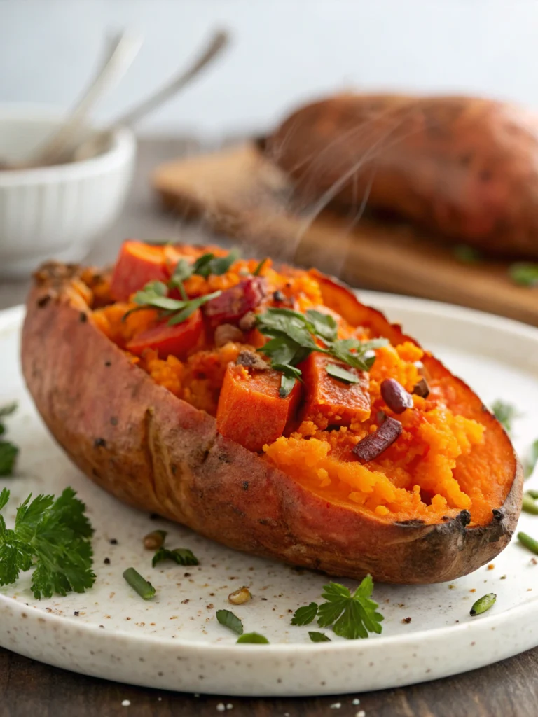 Delicious Baked Sweet Potato