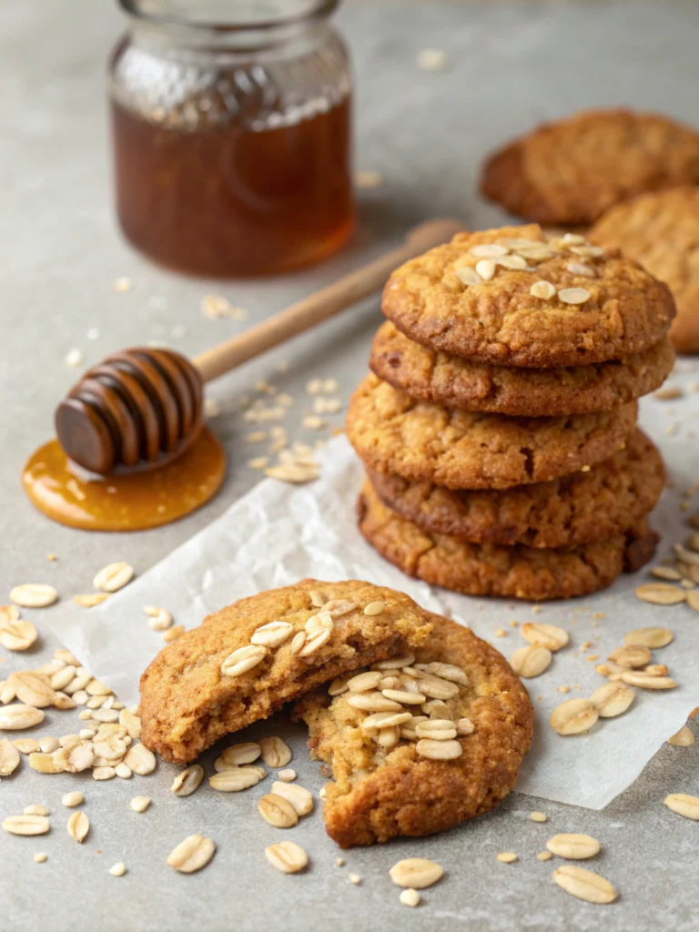 Delicious Honey Oatmeal Cookies