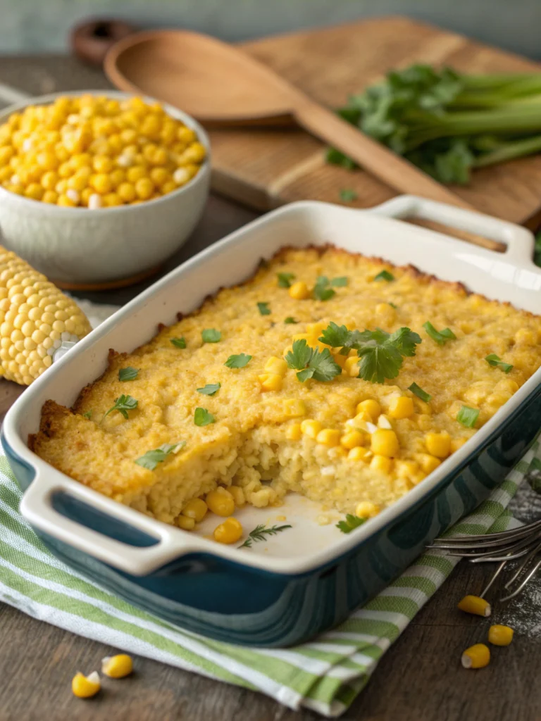 Easy Corn Casserole Recipe (Jiffy Baked Corn Casserole)