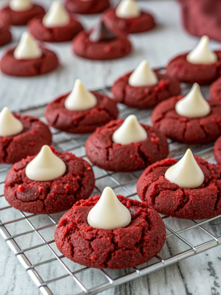 Easy Hershey's Red Velvet Blossoms Cookies