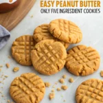Easy Peanut Butter Cookies {only 5 ingredients!}