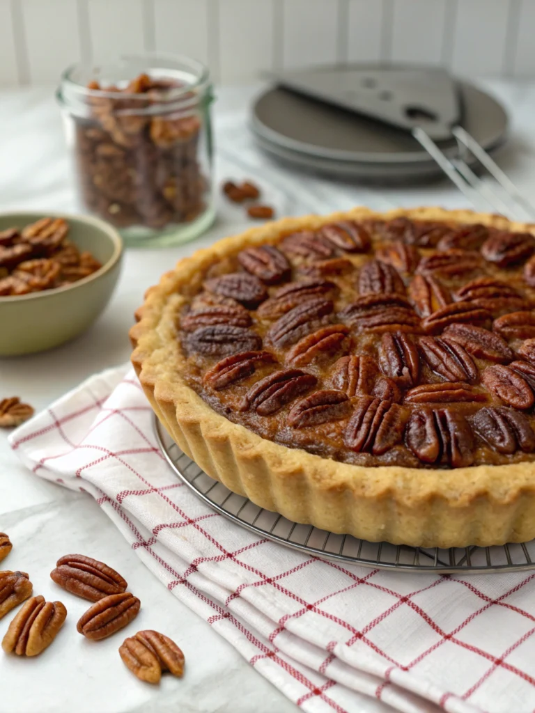 Easy Pecan Pie Recipe with Flaky Crust