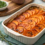 Easy Scalloped Sweet Potatoes