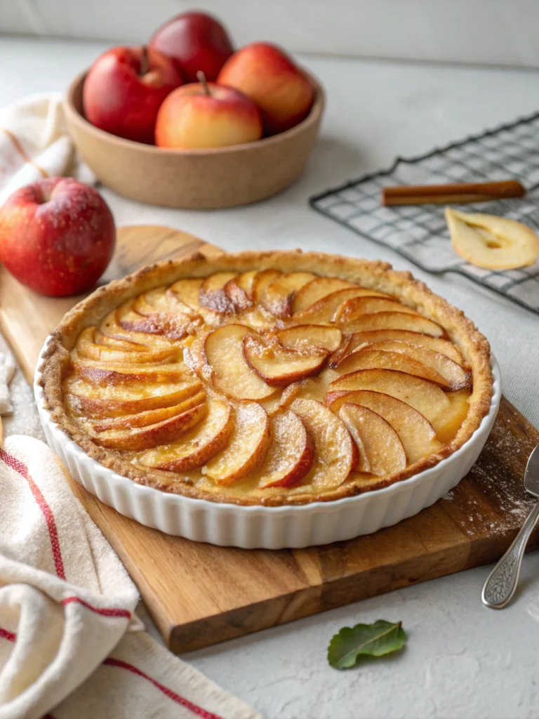French Apple Custard Pie