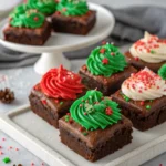 Frosted Christmas Brownies