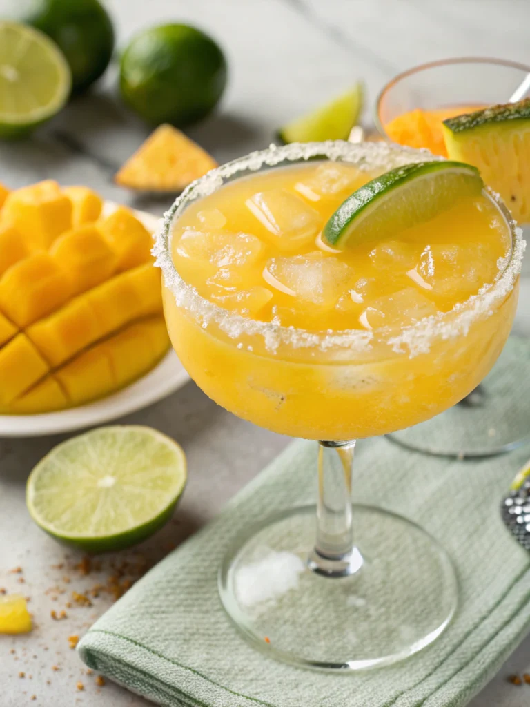 Frozen mango margarita