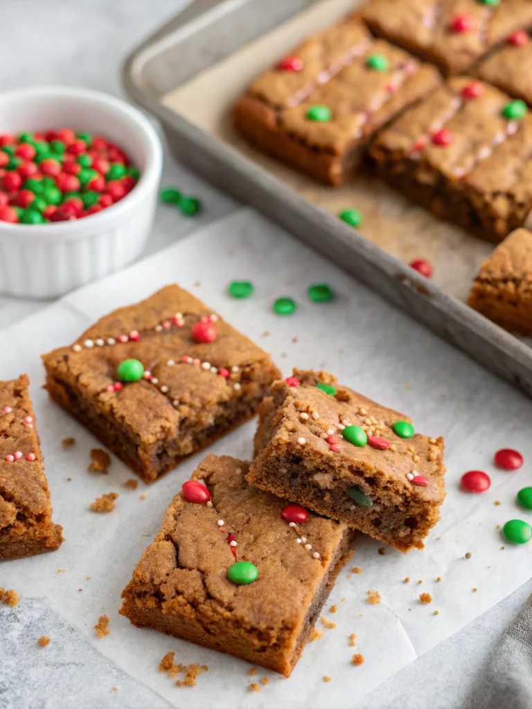 Gingerbread Cookie Bars