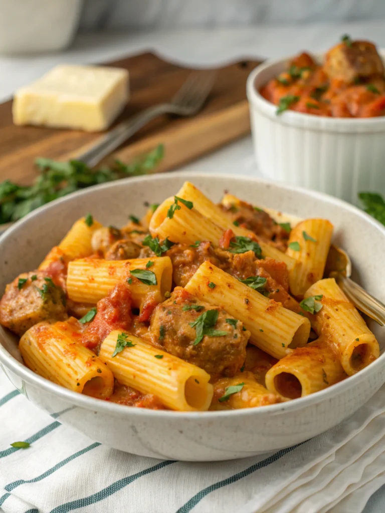 Have You Tried This Creamy Italian Sausage Rigatoni Recipe?