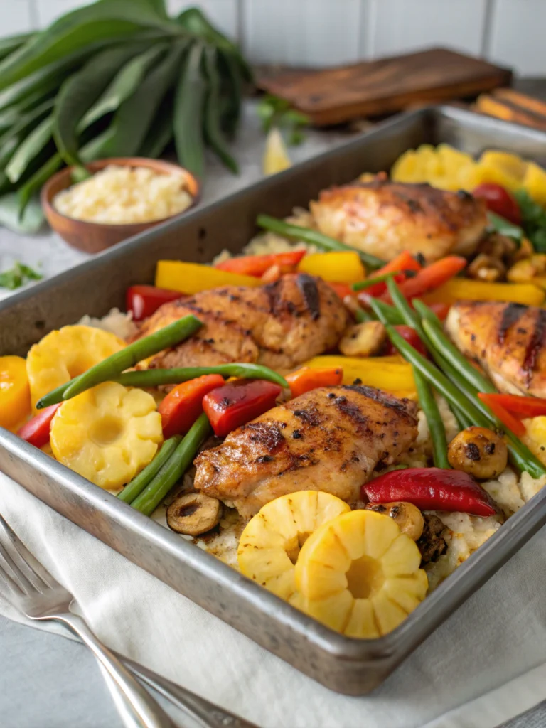 Hawaiian Chicken Sheet Pan