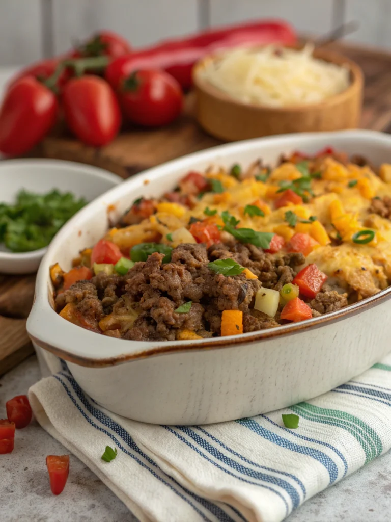 Hobo Casserole (Ground Beef Recipe)