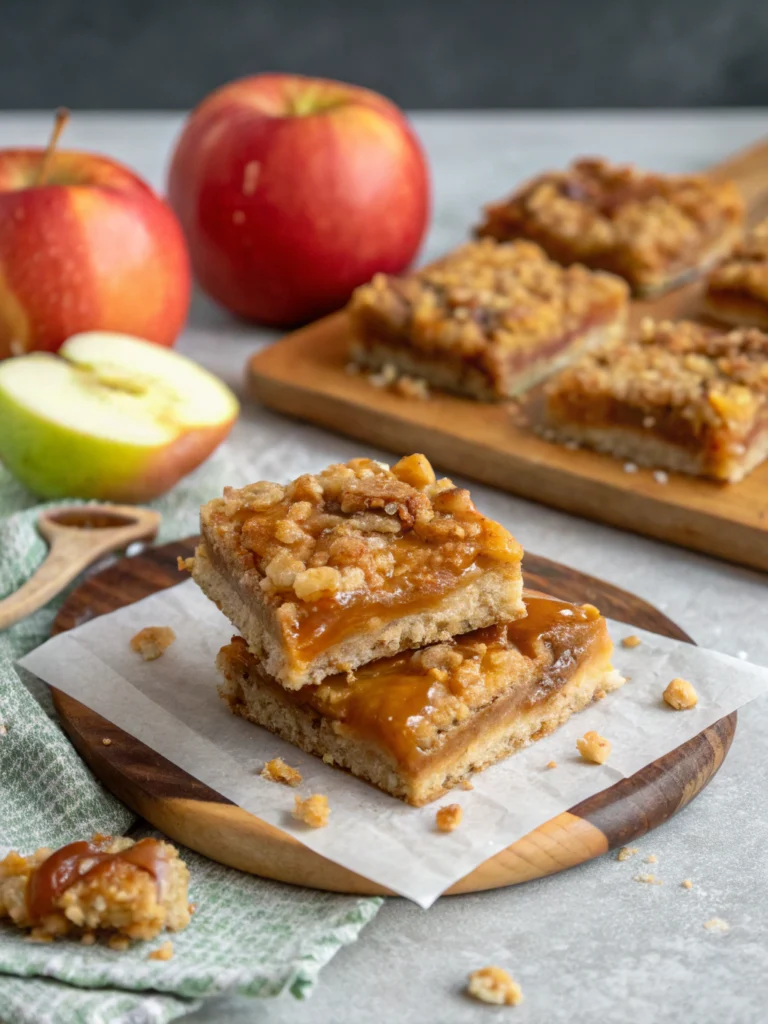 Irresistible Salted Caramel Apple Bars for Fall