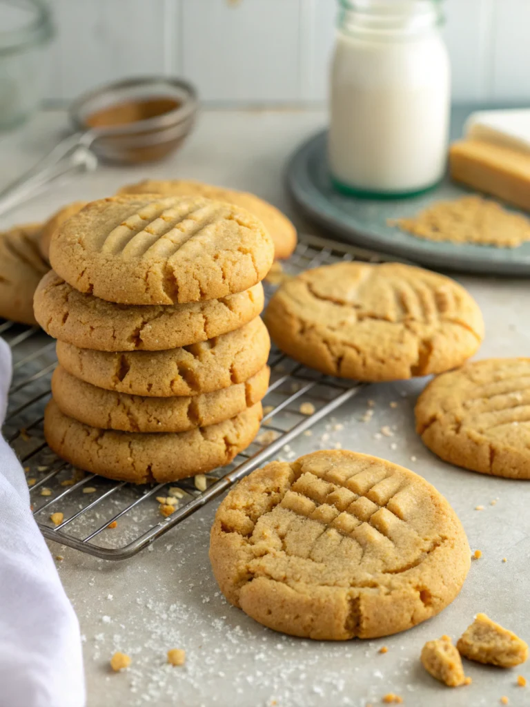 Irresistibly Soft Classic Peanut Butter Cookies
