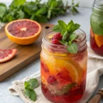 Jam-jar mocktail
