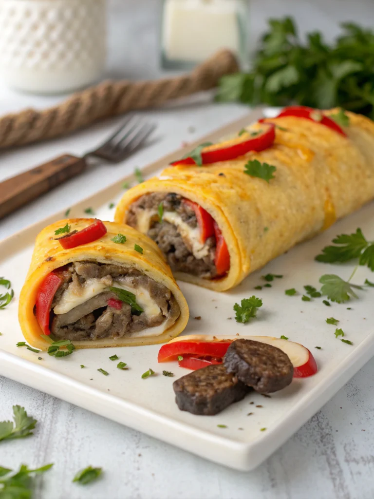 Keto Philly Cheesesteak Roll Ups