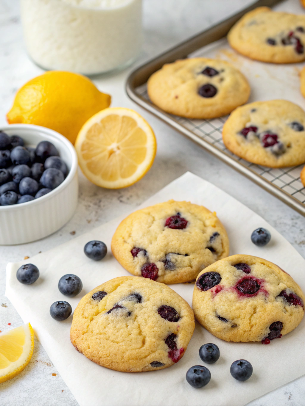 Delicious Lemon Blueberry Cookies