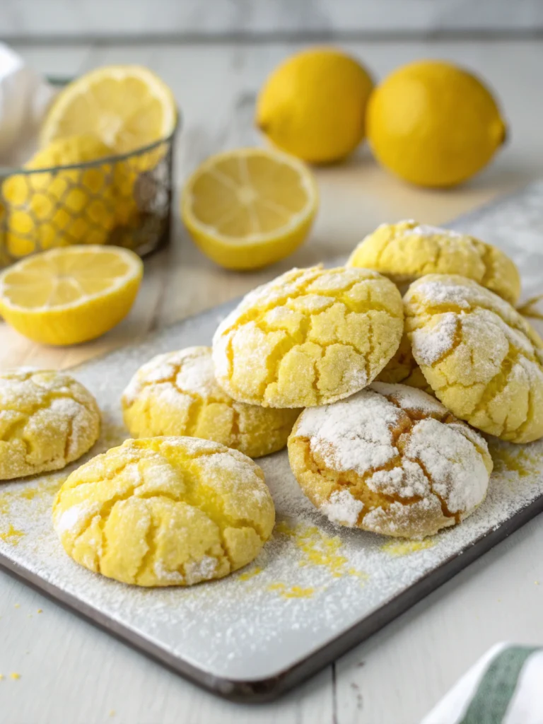 Lemon Crinkle Cookies