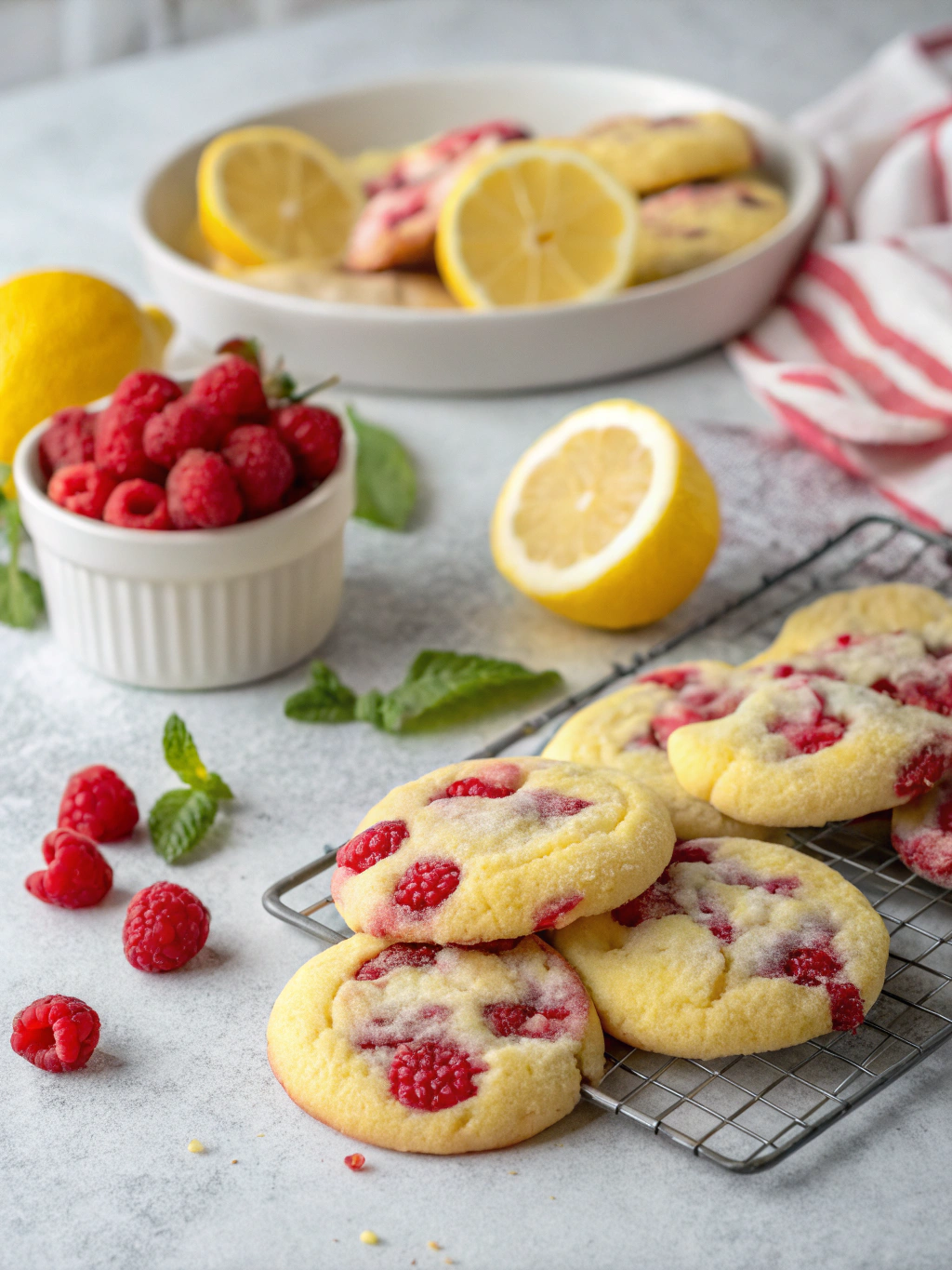 Lemon Raspberry Cookies
