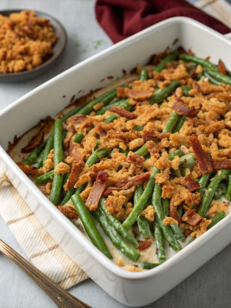 Make classic Campbells Green Bean Casserole for Thanksgiving dinner