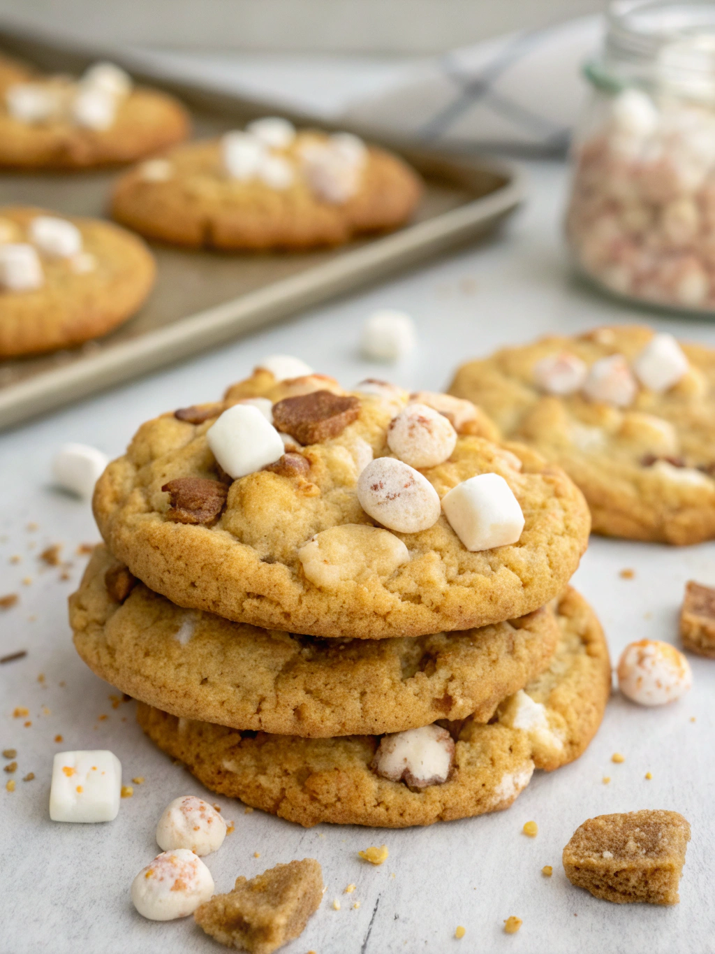 Marshmallow Crispy Cookies (Costco Copycat)