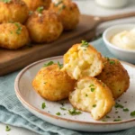 Mashed Potato Cheese Puffs (Crispy Mashed Potato Cheese Bites)