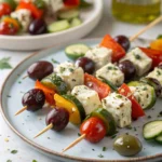 Olive & feta skewers (Mediterranean-style)