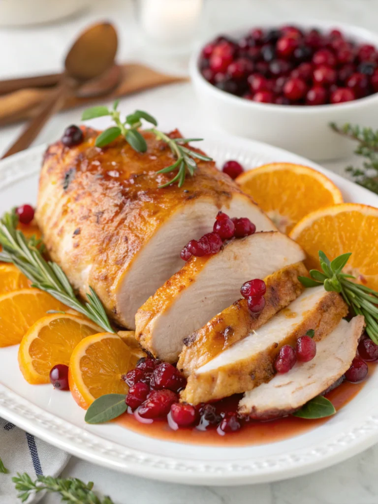Perfect Cranberry Orange Glazed Turkey Breast for the Holidays