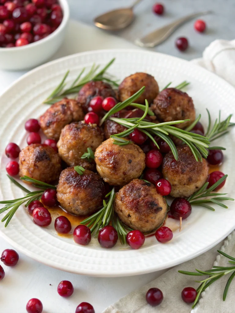 Quick Cranberry Meatballs (Christmas Recipe)