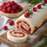 Raspberry Swirl Christmas Roll