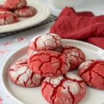 Red Velvet Crinkle Cookies