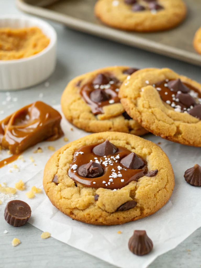 Salted Caramel Chocolate Cookies