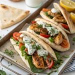 Sheet Pan Chicken Pitas with Herby Ranch