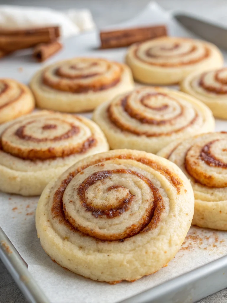 Soft and Chewy Cinnamon Roll Sugar Cookies Recipe