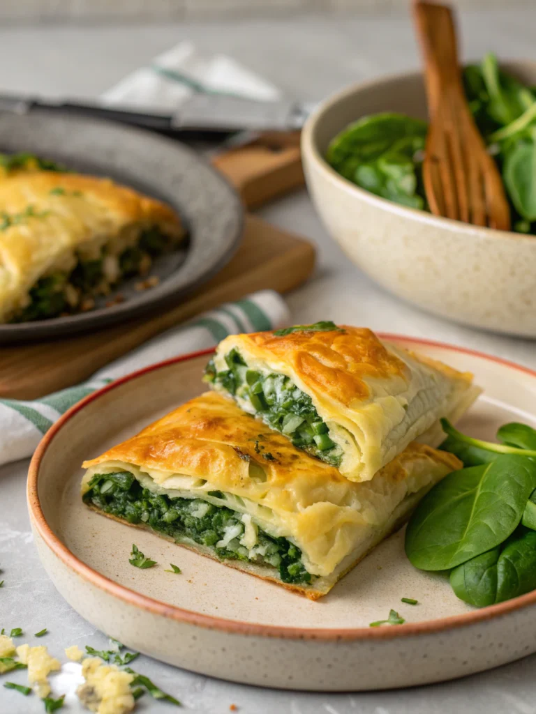 Spanakopita (Greek spinach & cheese pastry)