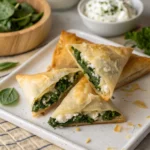 Spinach & feta phyllo triangles