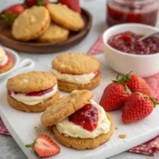 7-Step Strawberry Cheesecake Cookies with Homemade Jam