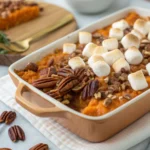 Sweet Potato Casserole with Pecans (No Marshmallows)