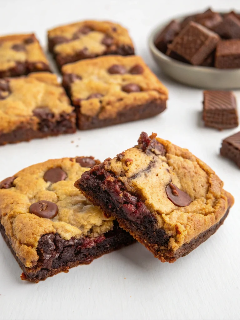 The Best Fudgy Chewy Browkies (Brookies)
