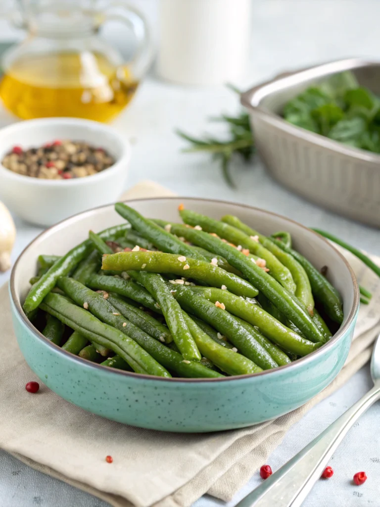 The Best Seasoned Canned Green Beans Recipe