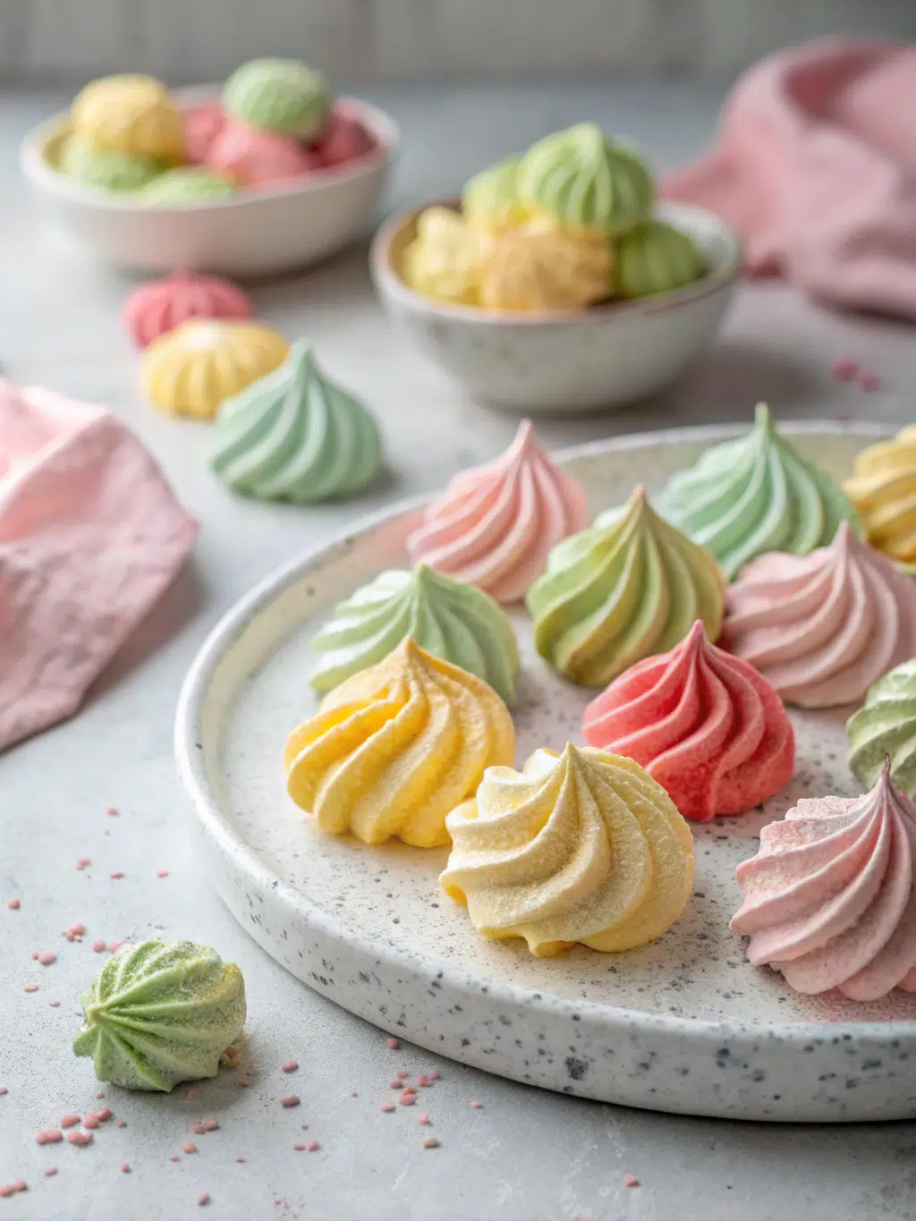 Tree Meringue Cookies