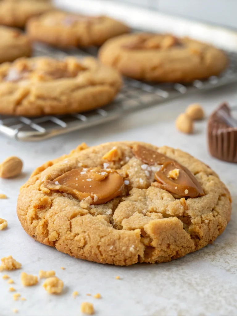 Ultimate Crumbl Peanut Butter Cookie Copycat