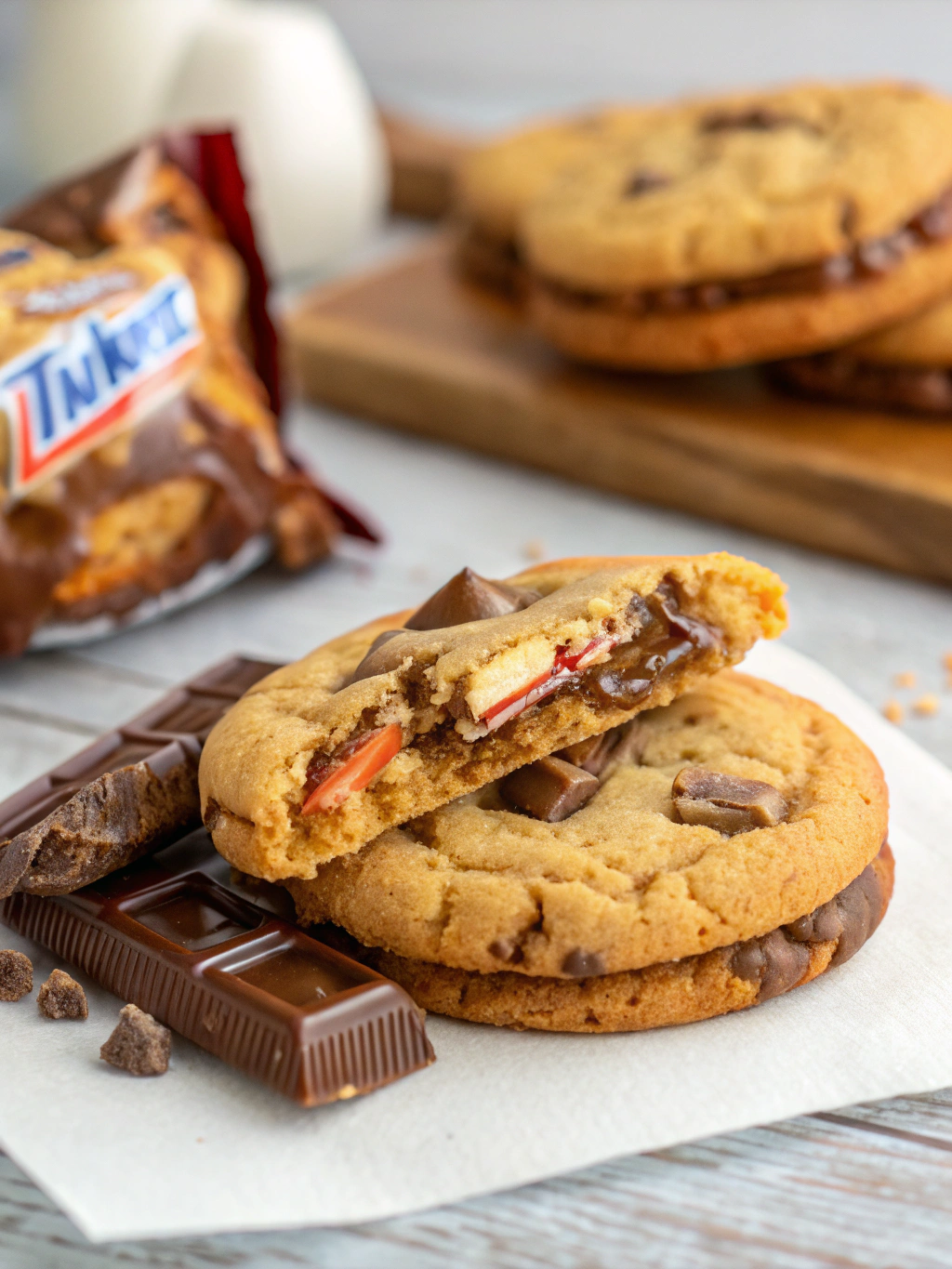 Delicious Ultimate Twix Cookies