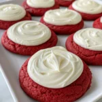 how to make frosted red velvet cookies